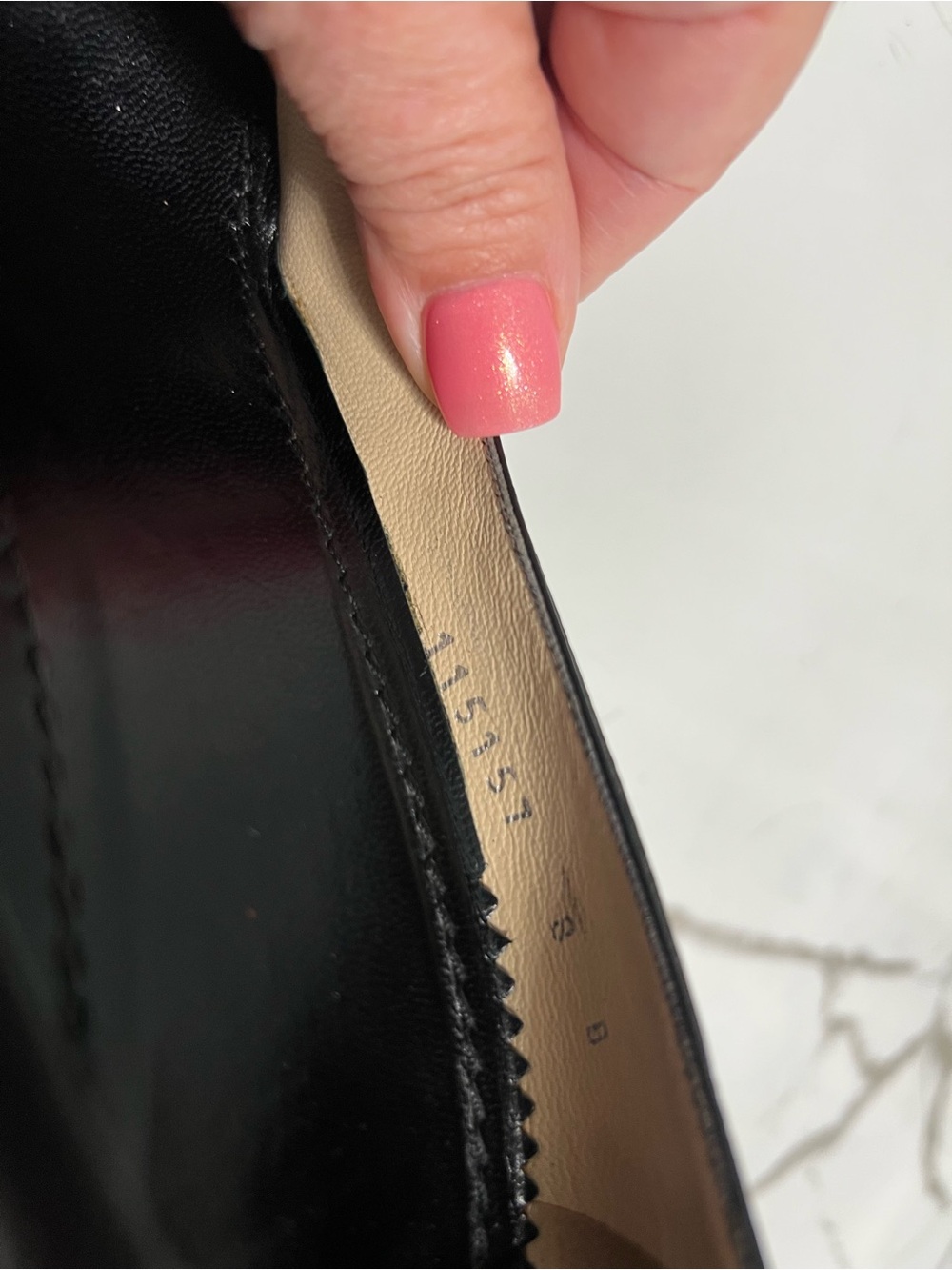 Vintage Gucci Black Leather Pointed Toe Pumps Heels – Made in Italy – Size 8B - Picture 8 of 11